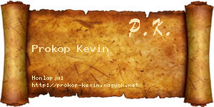 Prokop Kevin névjegykártya